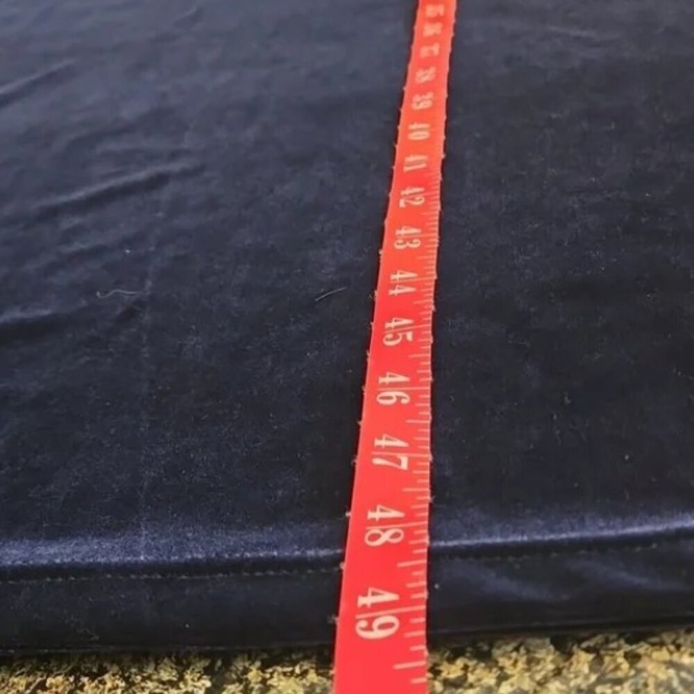 VTG 80's Talbots Blue Velvety Velour Maxi Dress With Jacket Women's M Petite - Picture 15 of 16